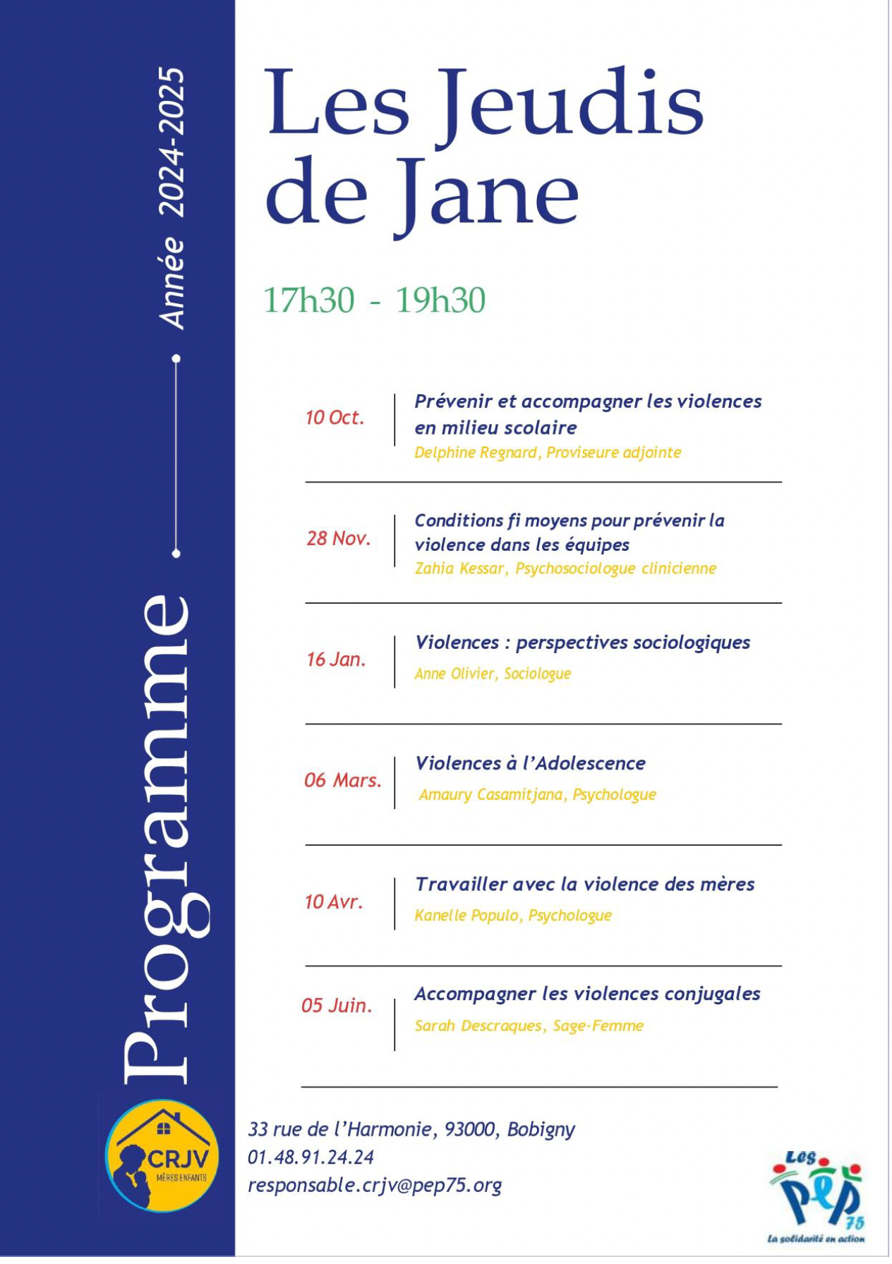 Les jeudis de Jane